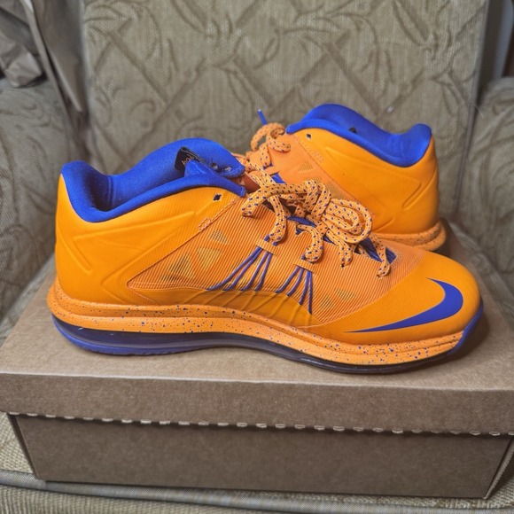 Nike Air Max LeBron 10 Low Knicks Men's 8 (579765-800) - Picture 2 of 9